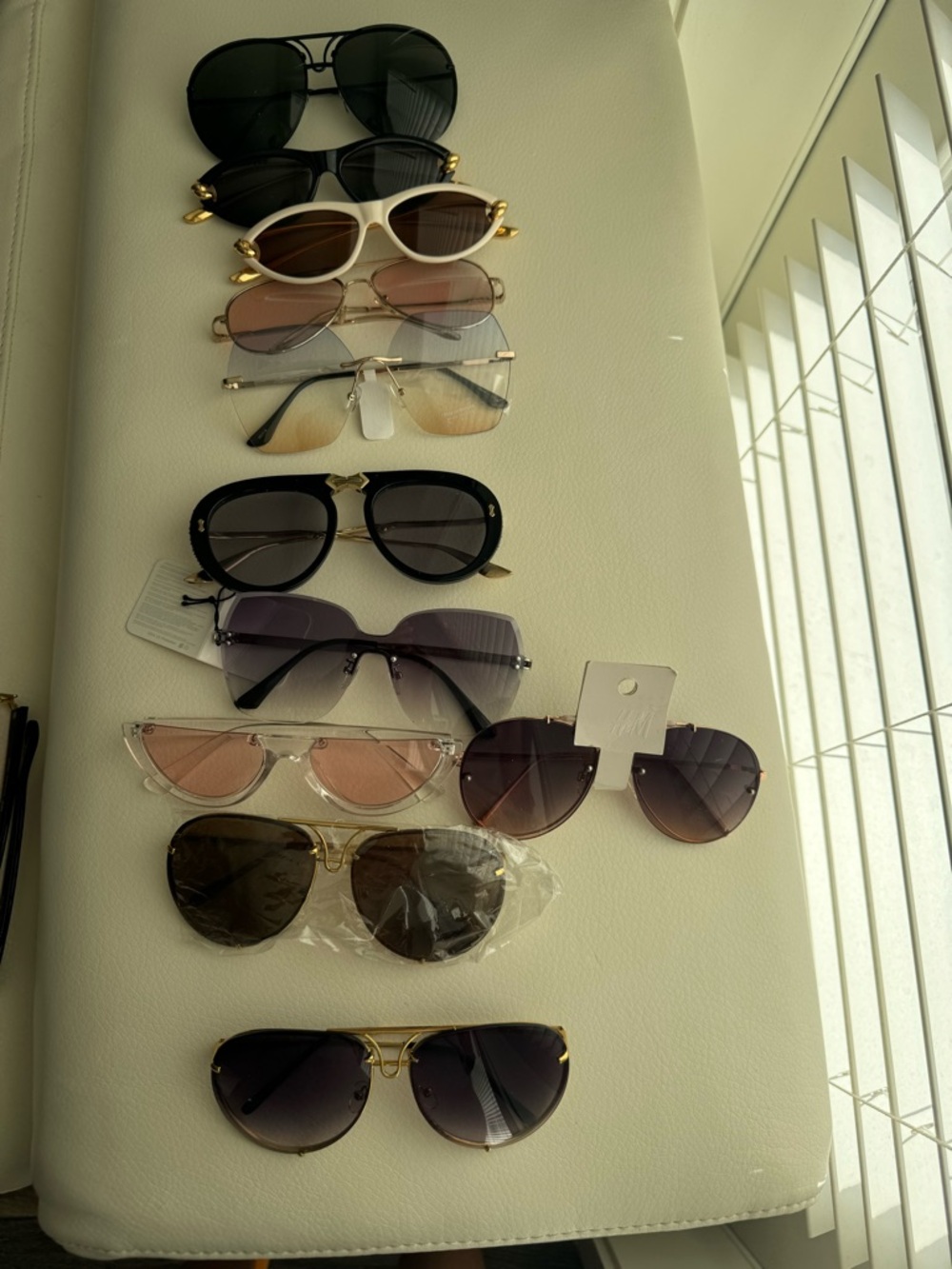 Assorted Women’s Sunglasses - Mix of Black, Brown, Pink, Purple, Gold Tones